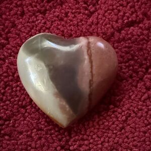 Multicolored Heart-Shaped Stone